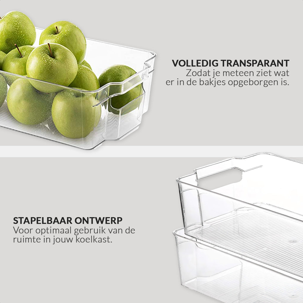 Stackable organizer bins set of 4