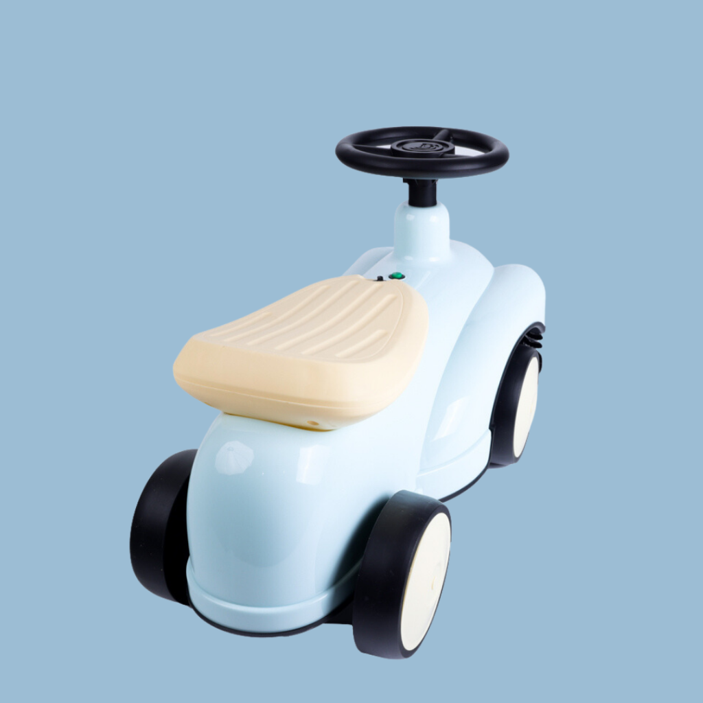 Retro ride-on car blue