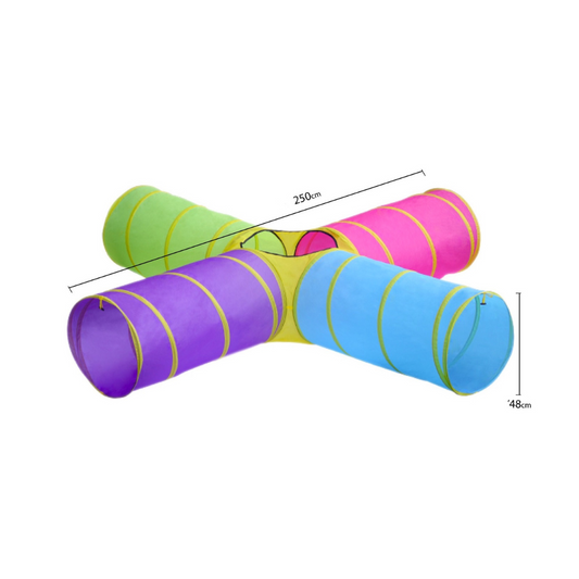 Play tunnel with 4 exits