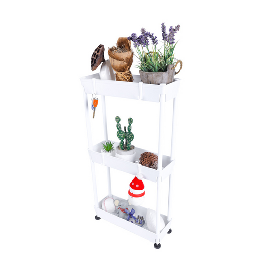 3-tier metal utility rack