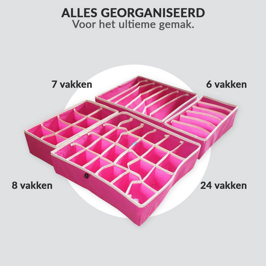 Foldable storage box set of 4