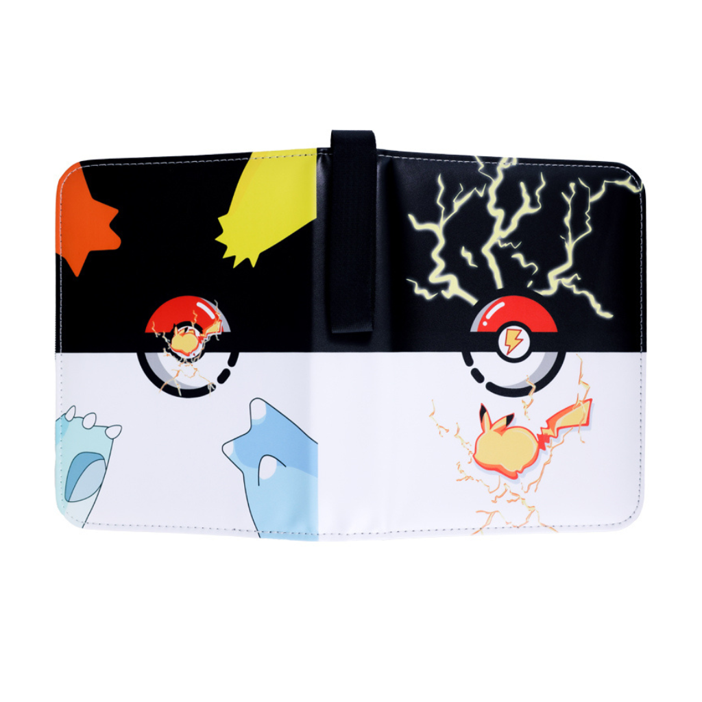 Trading card binder with zipper for 400 cards
