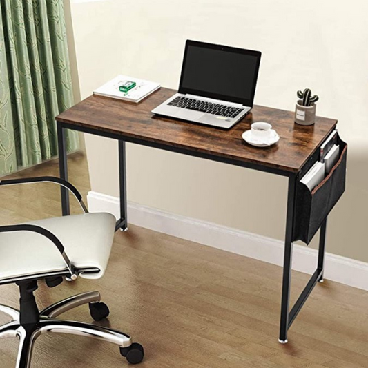 Retro desk with metal frame