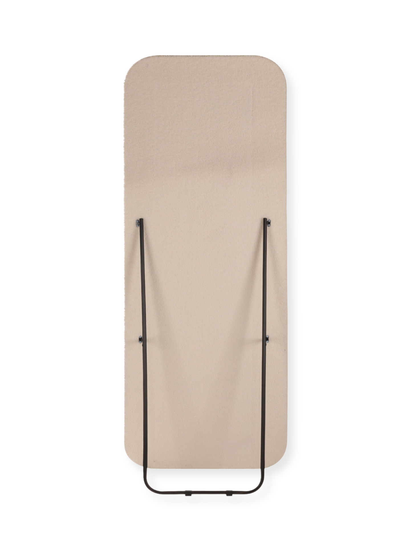 Asymmetrische met teddy beklede staande spiegel Felis