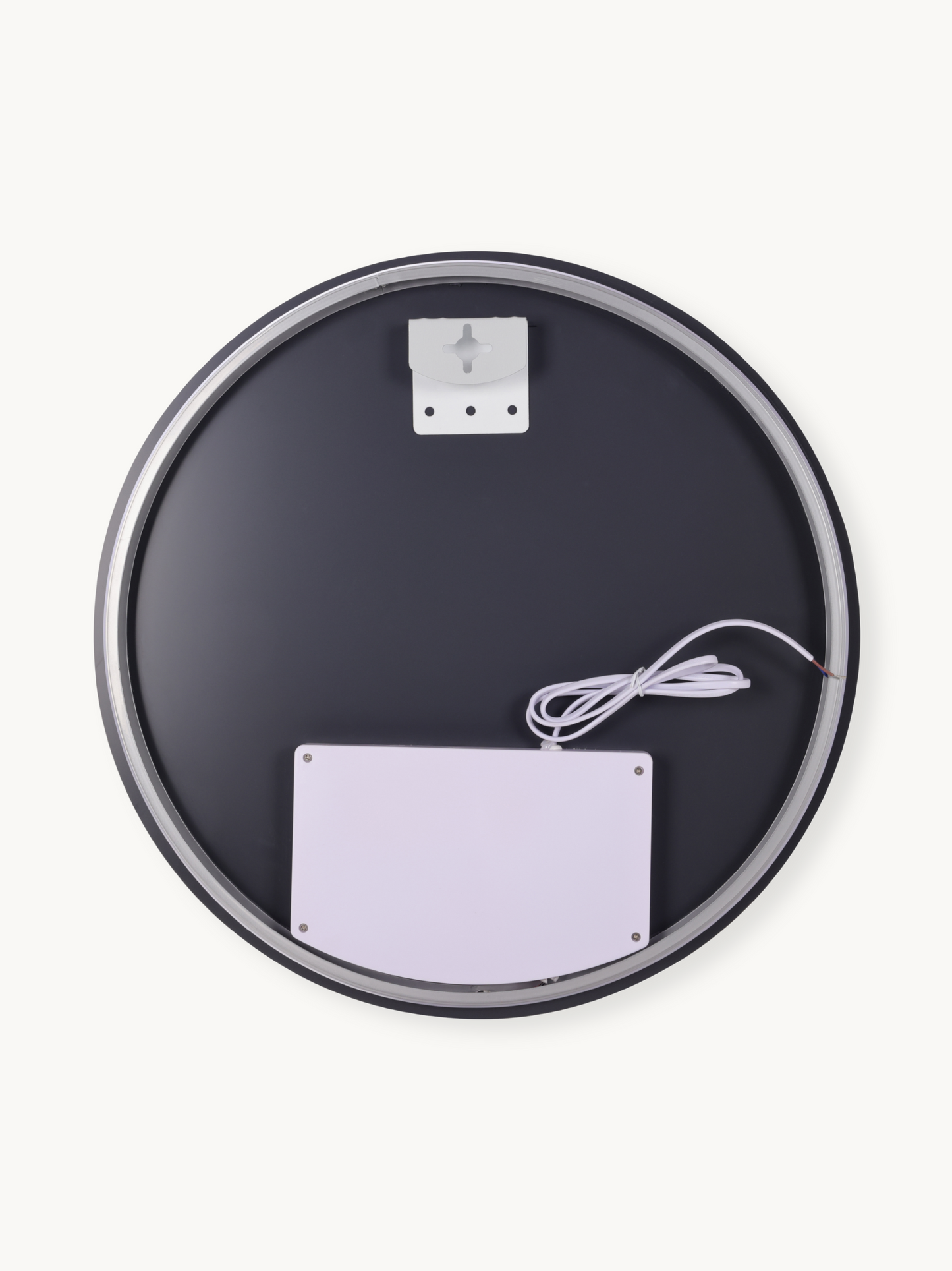 Miroir de salle de bain rond Aurelia avec éclairage LED