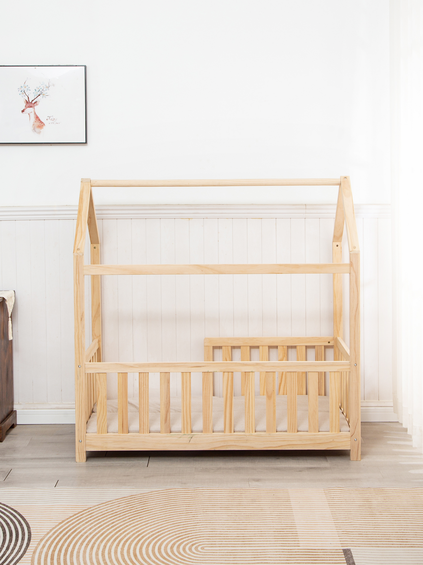 Children’s house bed with mattress included