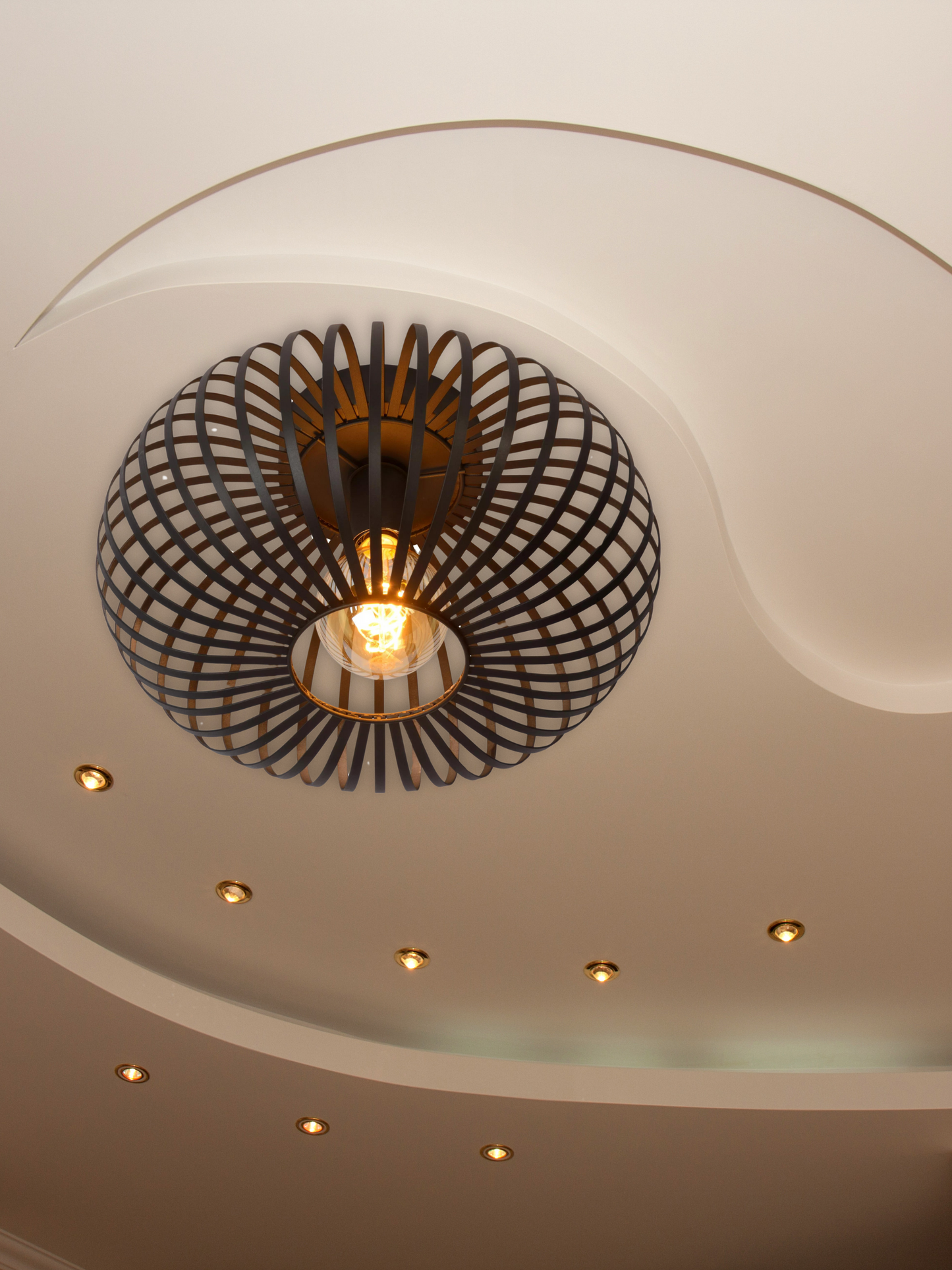 Plafondlamp Elin in industrieel metalen design
