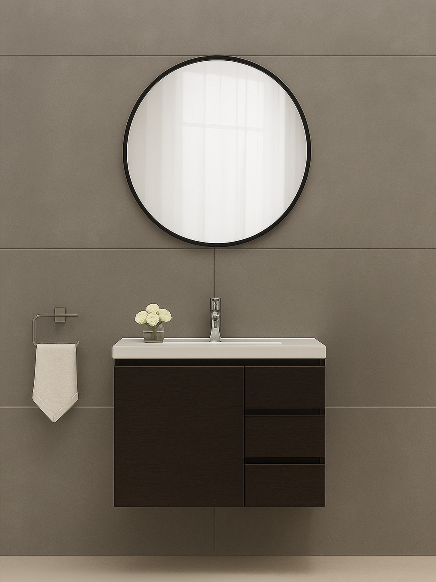 Miroir mural rond Freya