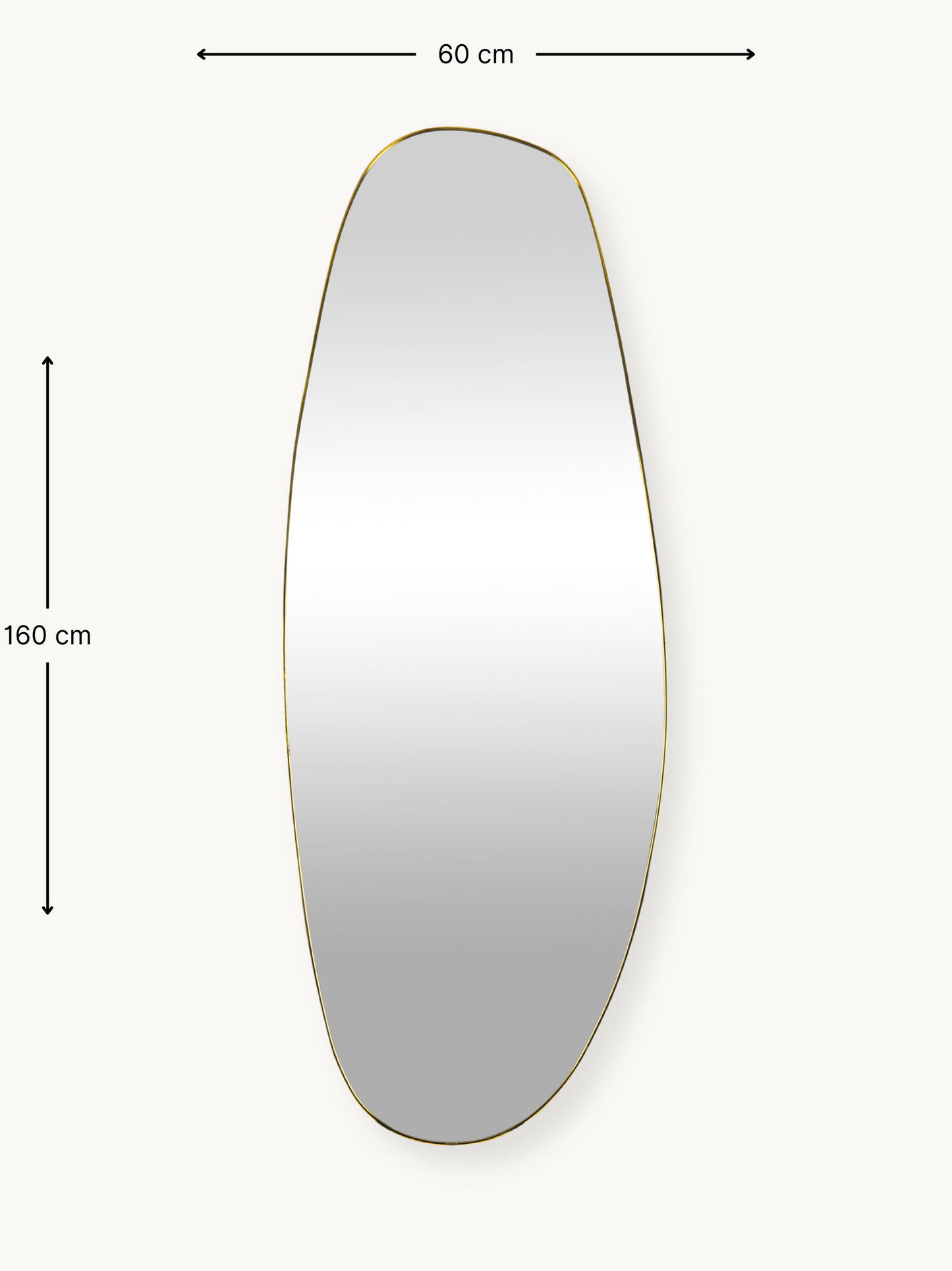 Organic wall mirror Rafael