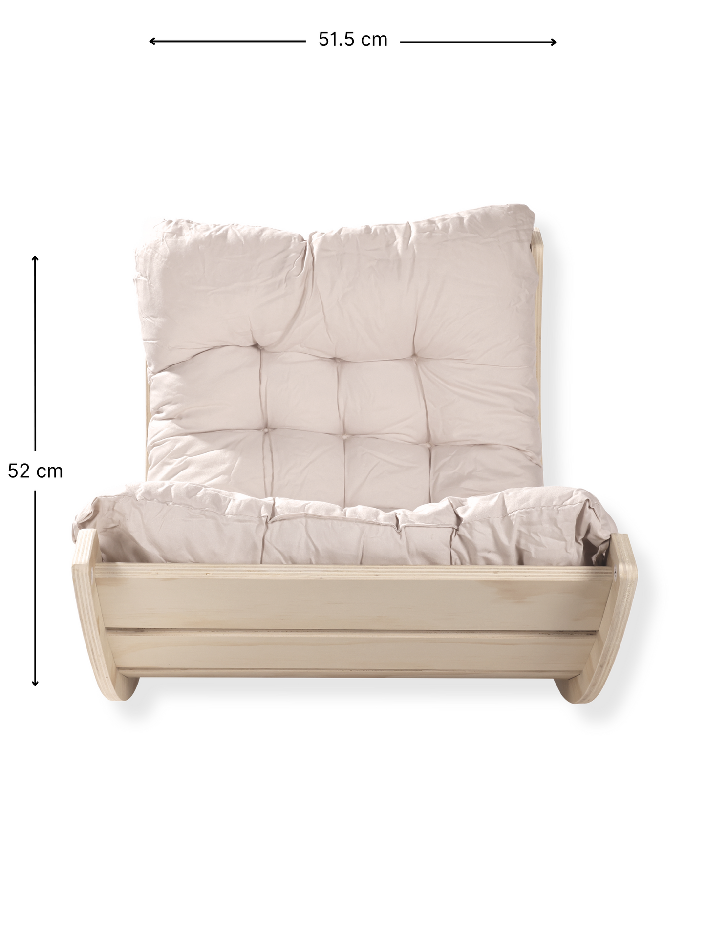 2-in-1 houten Montessori-klimboog met kussen
