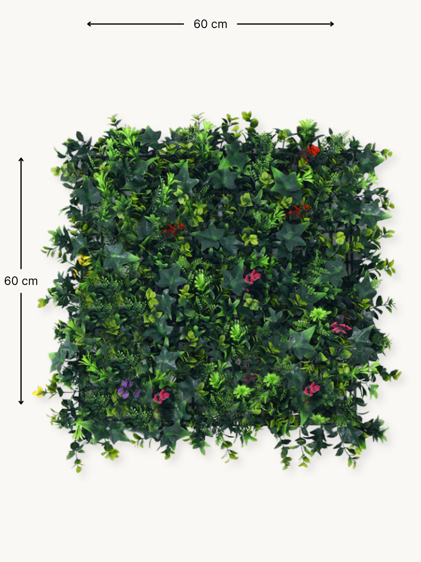 Set of 4 artificial wall panels Flower