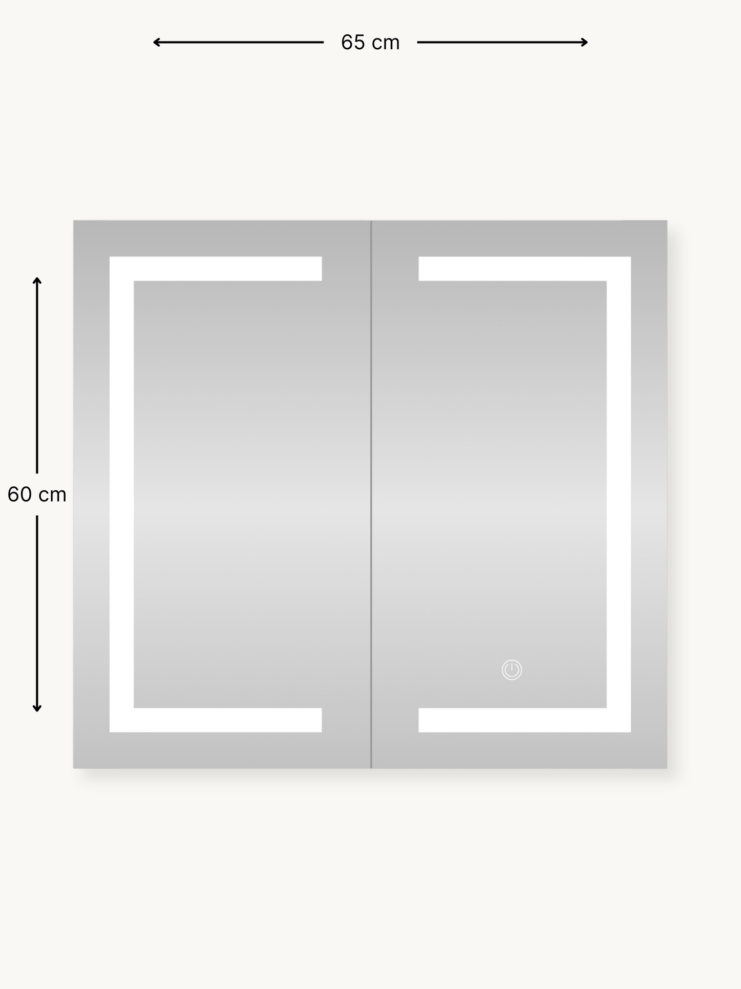 Armoire de toilette Glissar avec éclairage LED