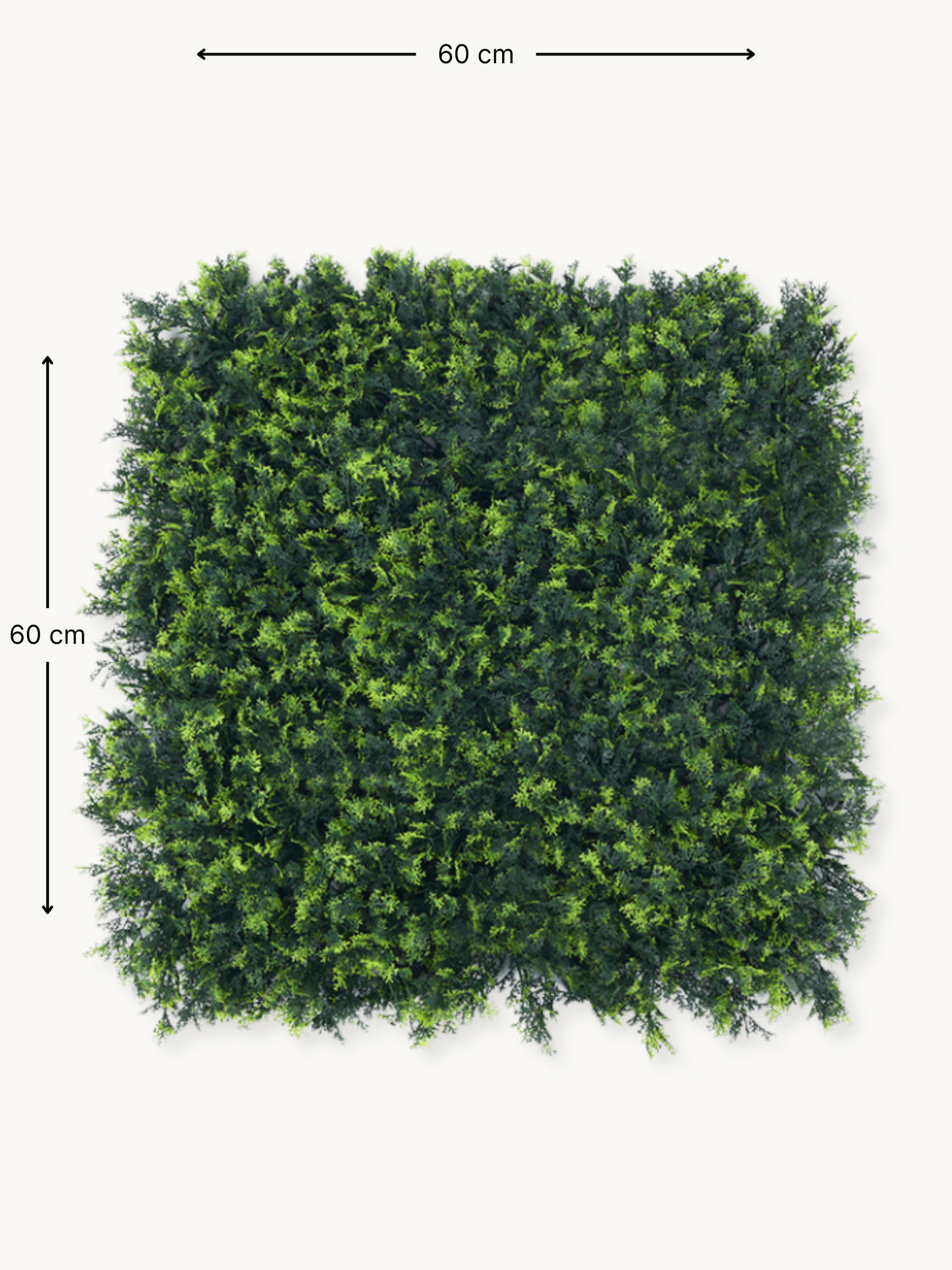 Set of 4 artificial wall panels Olive