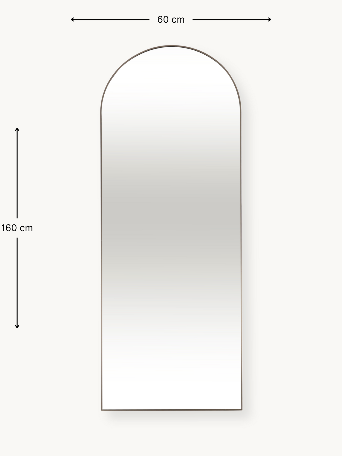 Miroir ovale sur pied Eden