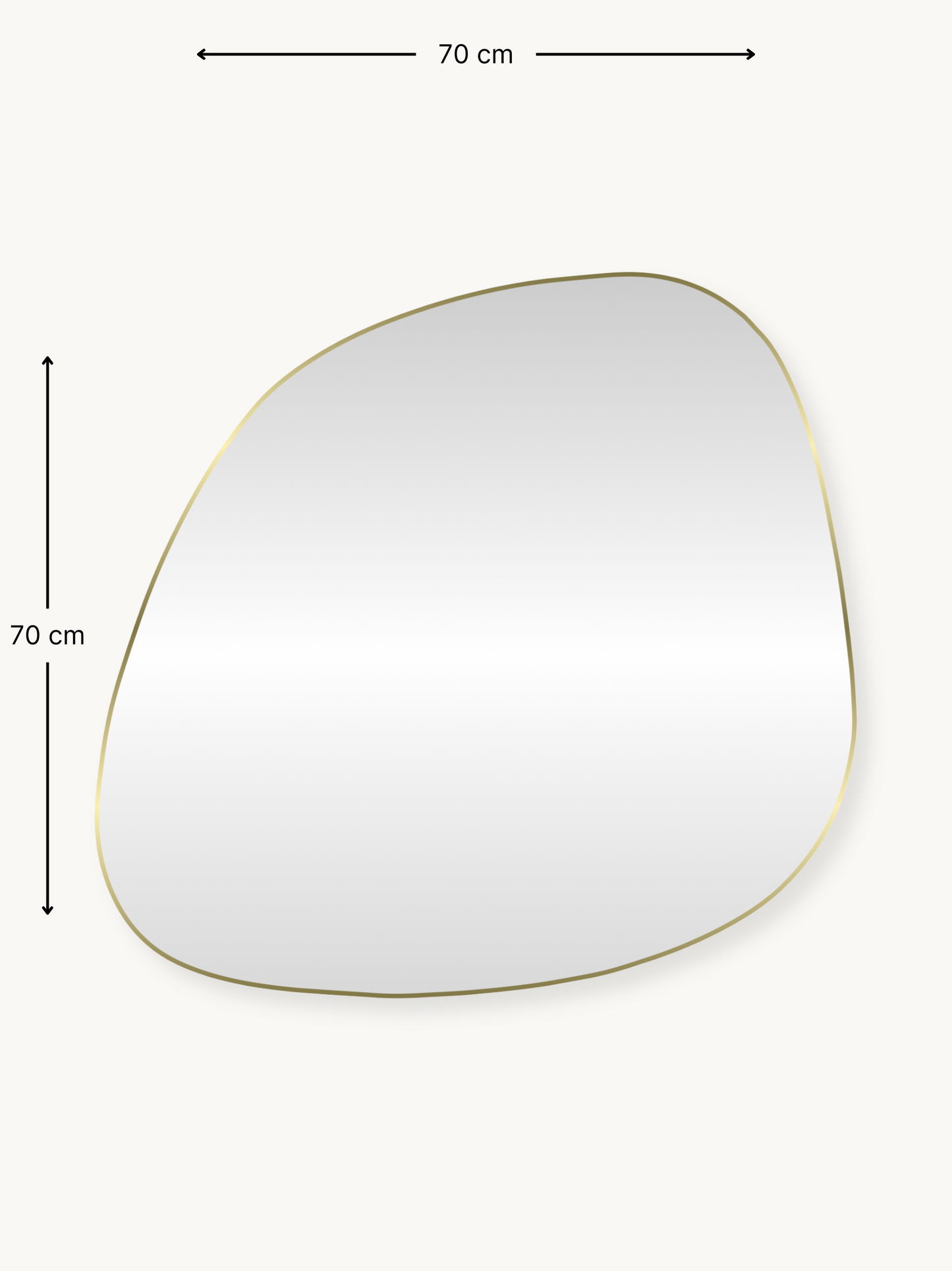 Organic wall mirror Alaric