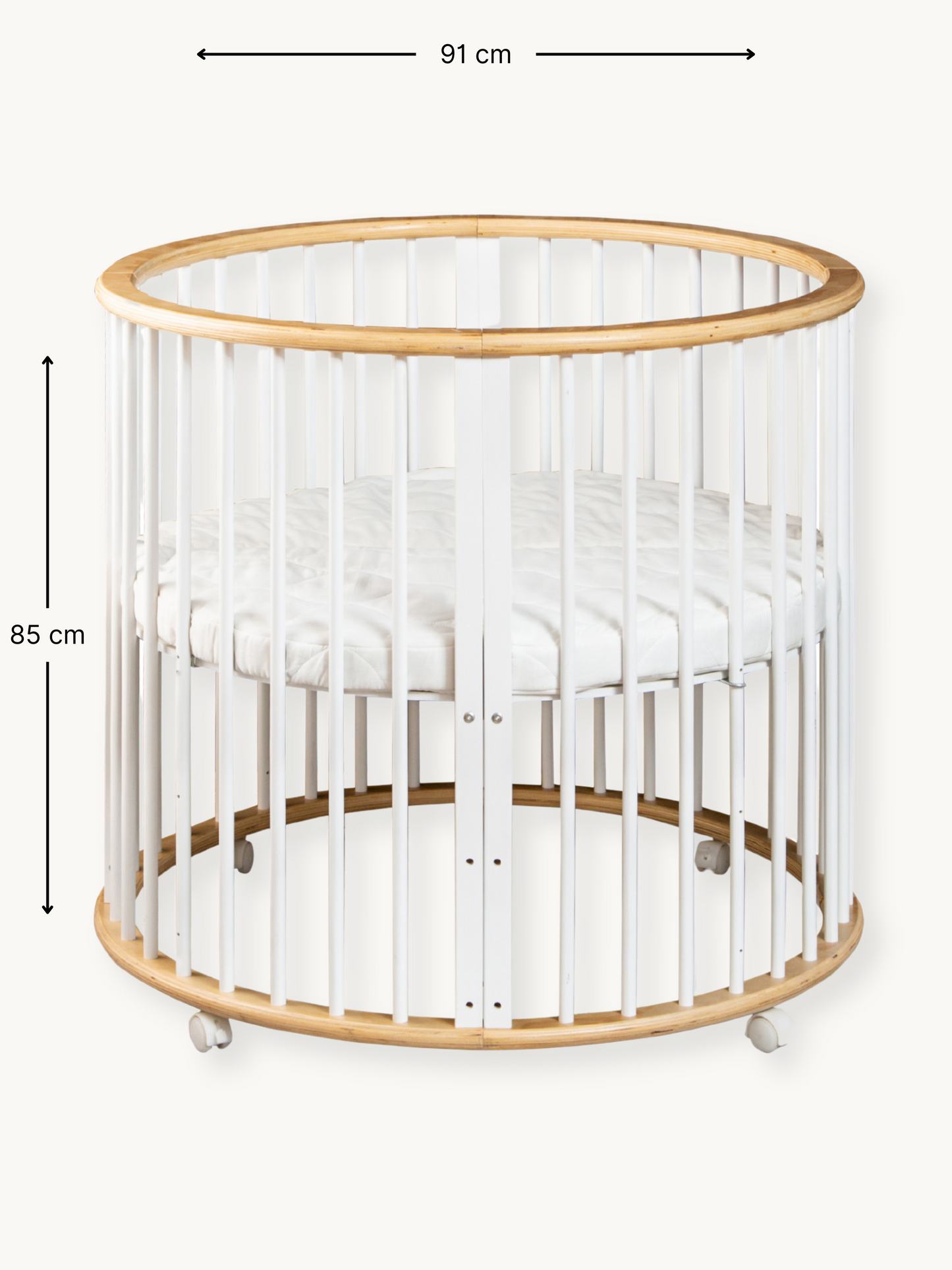 Round playpen Sami with mattress