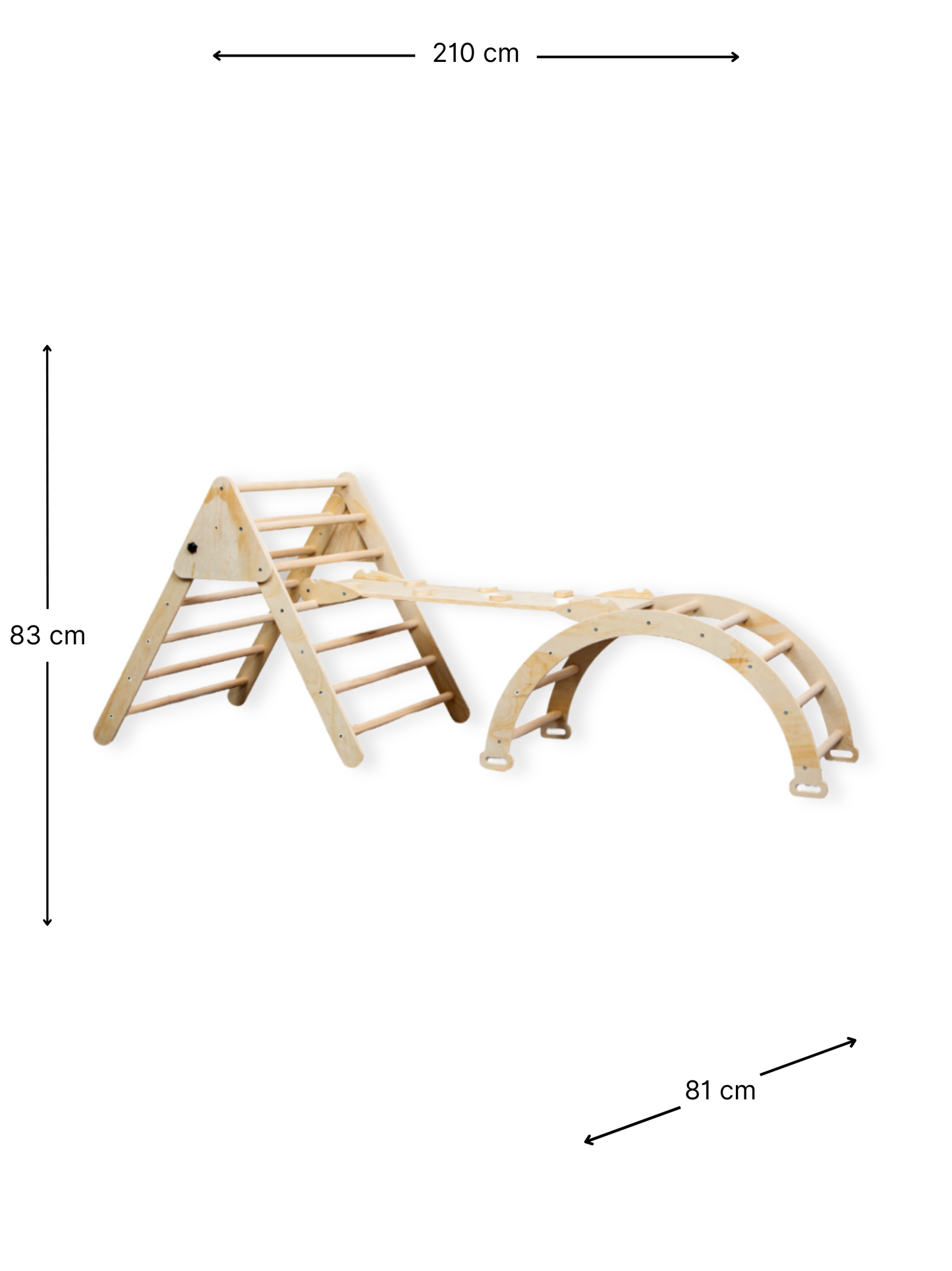 Ensemble d'escalade pliable Montessori avec coussin