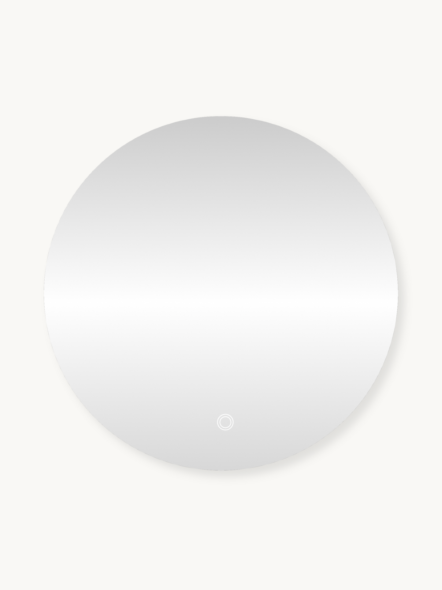 Miroir de salle de bain rond Aurelia avec éclairage LED