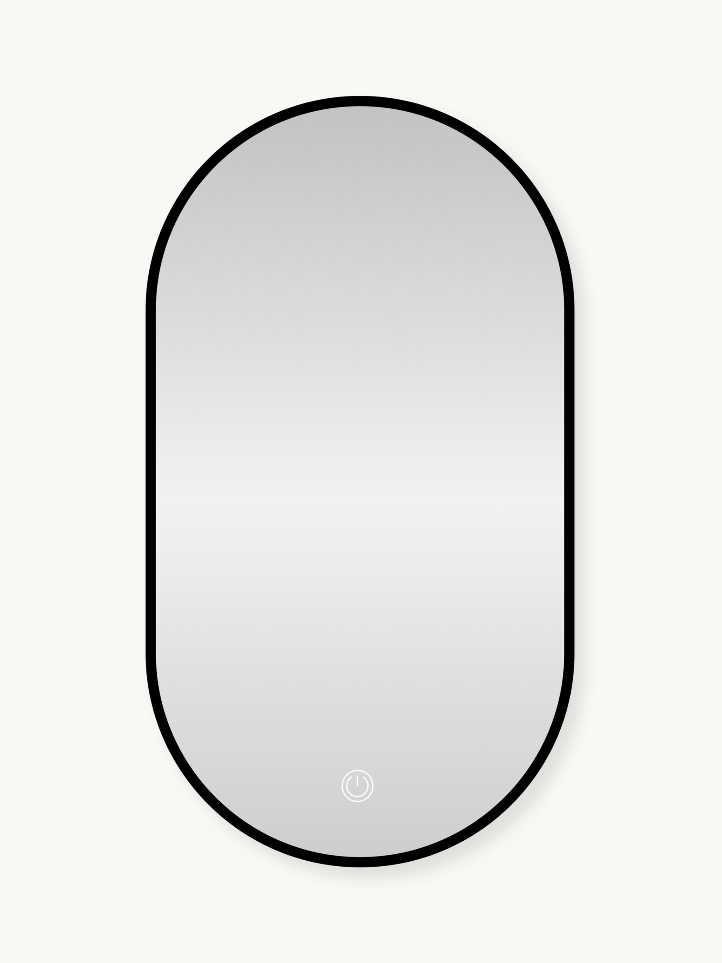 Miroir de salle de bain ovale Nina avec éclairage LED à intensité variable