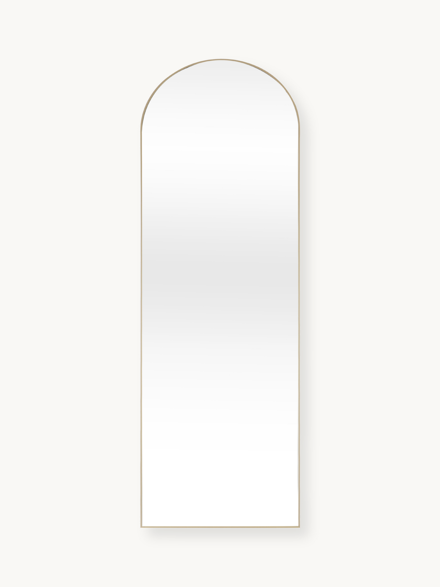 Oval standing mirror with tempered glass Livia