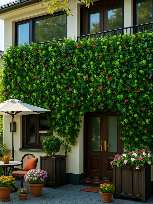 Set of 4 artificial wall panels Flower