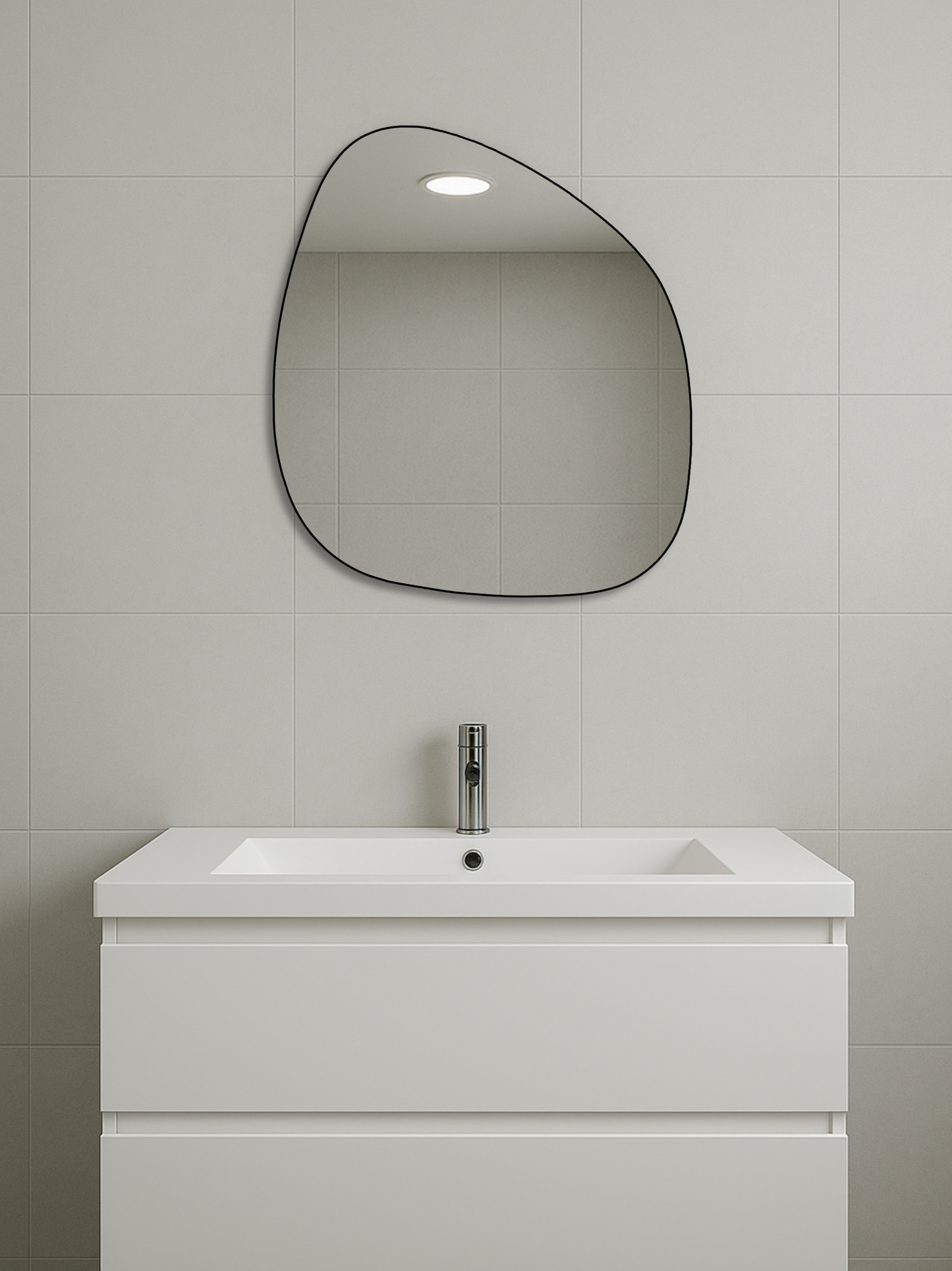 Organic wall mirror Alaric