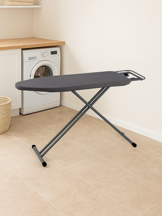Ironing board with iron rest
