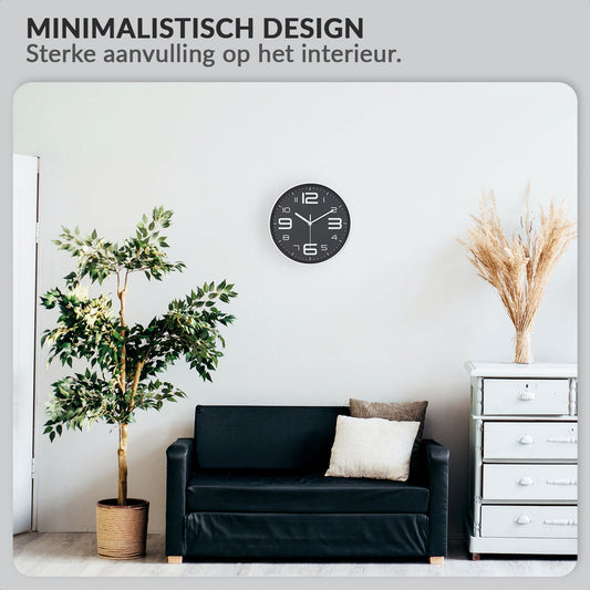 Minimalist wall clock Ø25cm