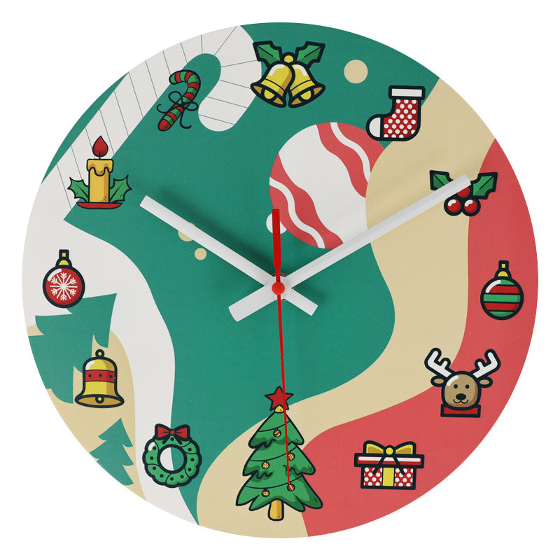 SensaHome Horloge Murale - Décoration de Noël pour l'intérieur - Décoration de Noël - Décoration de Noël - 25 cm