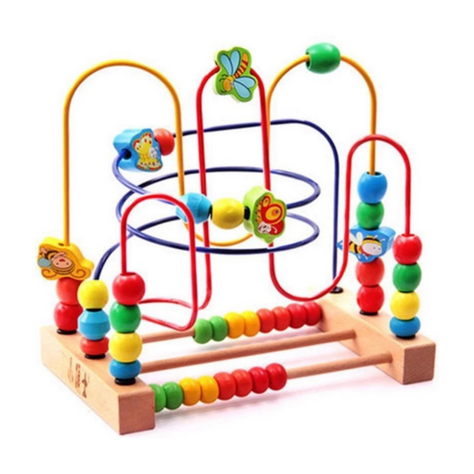 Wooden abacus counting frame for children