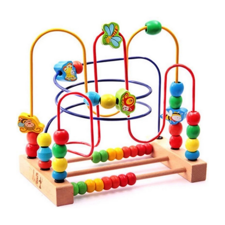 Abaco in legno - Rack per calcoli giocattolo educativo