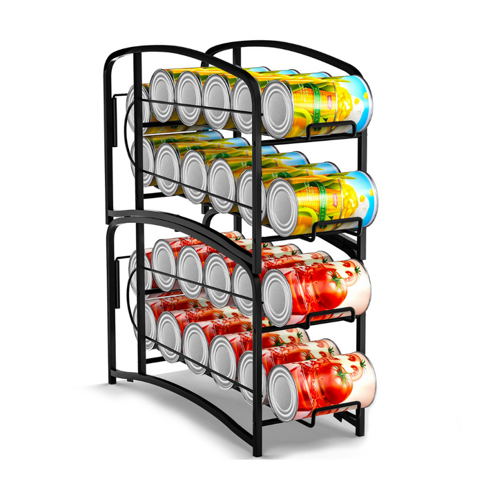 Dispensador de latas - Estante de almacenamiento de 4 niveles