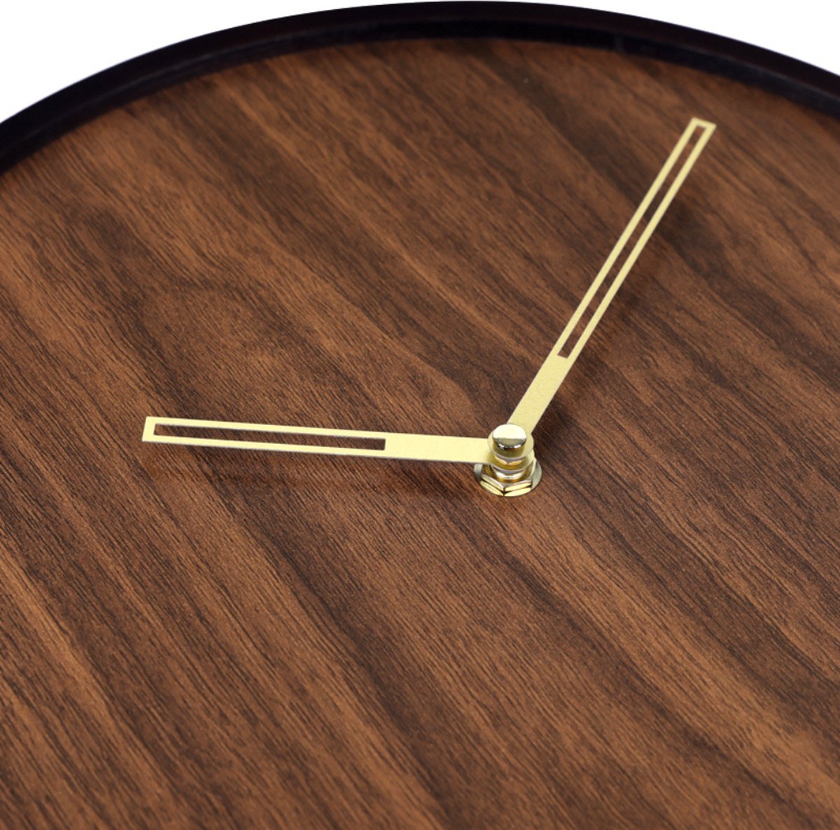 Reloj de pared Stockholm Japandi aspecto madera Ø 30 cm