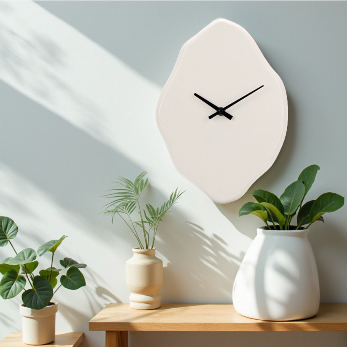 Wall clock Osaka Japandi minimalist concrete look Ø 30 cm