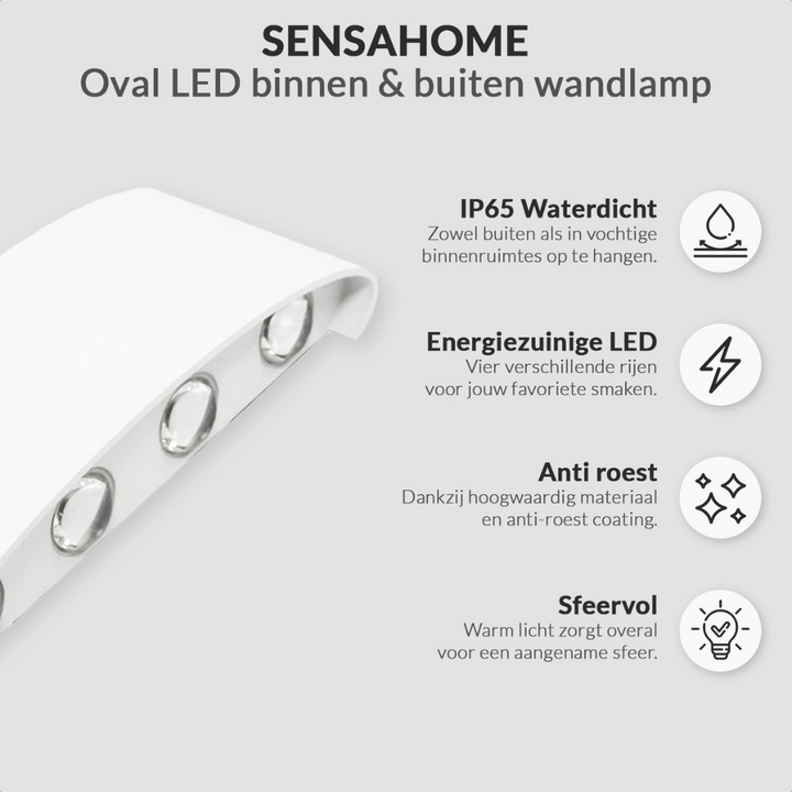 LED Wall Lamp for Indoors and Outdoors