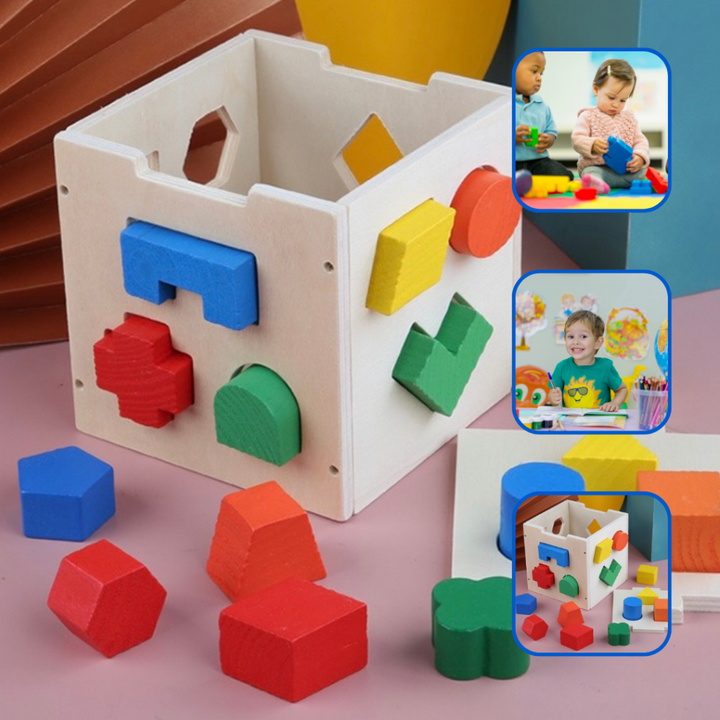 caja de bloques de 16 piezas
