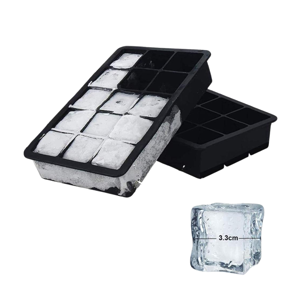 Set of 2 ice cube trays 3x5 molds