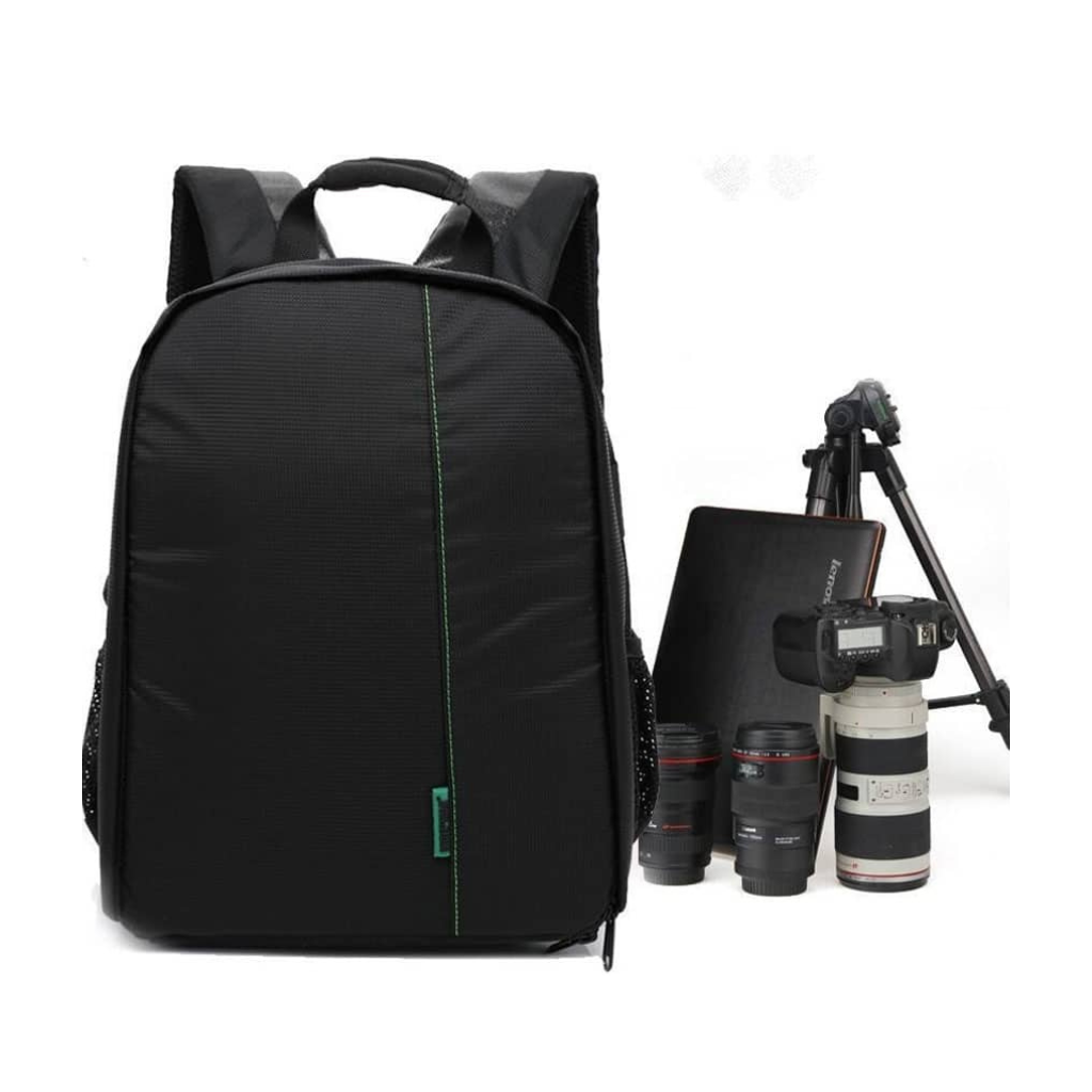 Camera backpack for camera and lenses