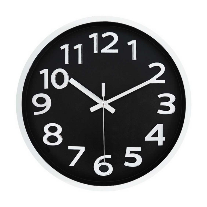 Wall Clock (Silent Clockwork) - Diameter 30cm