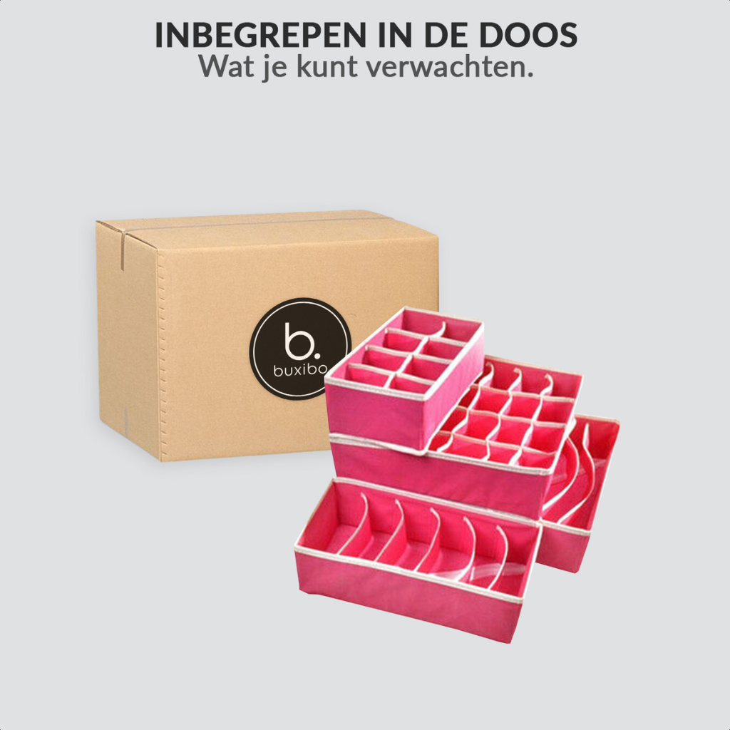 Foldable storage box set of 4
