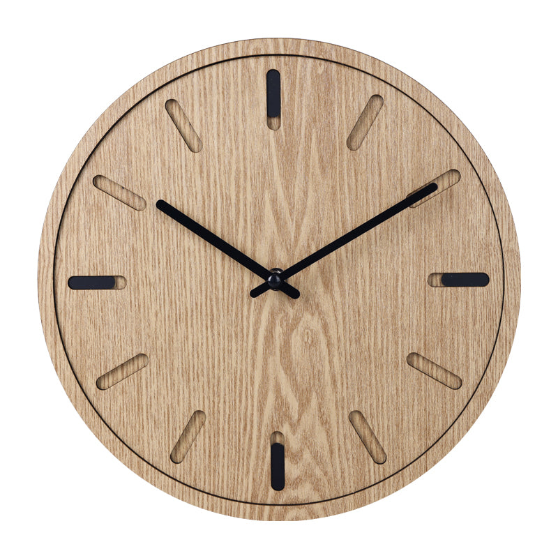 Reloj de pared Bogotá Diseño Escandinavo Madera 30 cm - Beige