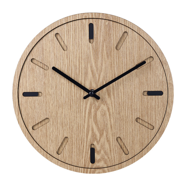 Reloj de pared Bogotá Diseño Escandinavo Madera 30 cm - Beige