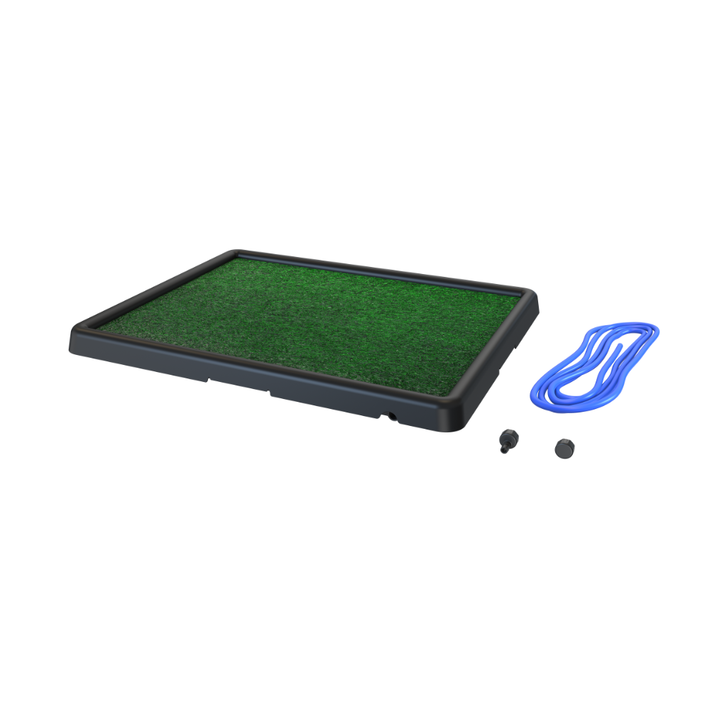 Artificial Grass Dog Toilet with Drain Pipe and Removable Tray 50x64 cm