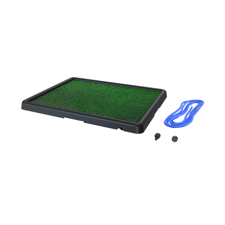 Artificial Grass Dog Toilet with Drain Pipe and Removable Tray 50x64 cm