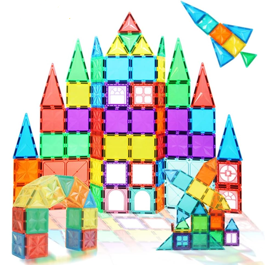 Magic magnetic building tiles - 106 pieces