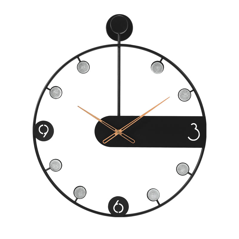 Reloj de Pared Manila Reloj Industrial de Metal de Lujo 60 cm - Negro