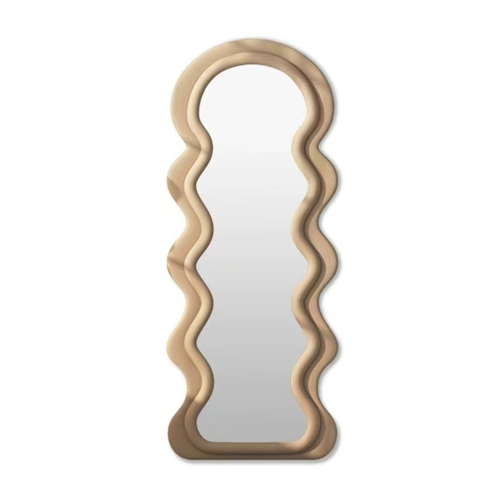 Wavy shaped standing mirror Clara