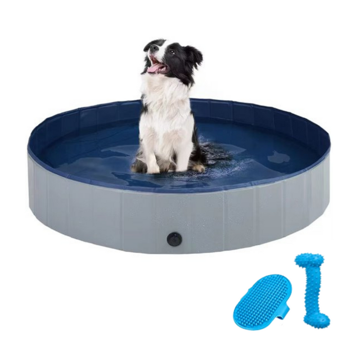 Above ground swimming pool for children and pets with UV protection