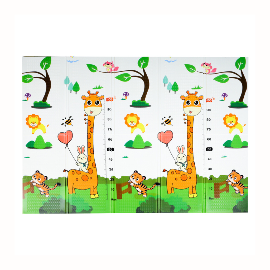 Double-sided foam play mat for kids (Giraffe)