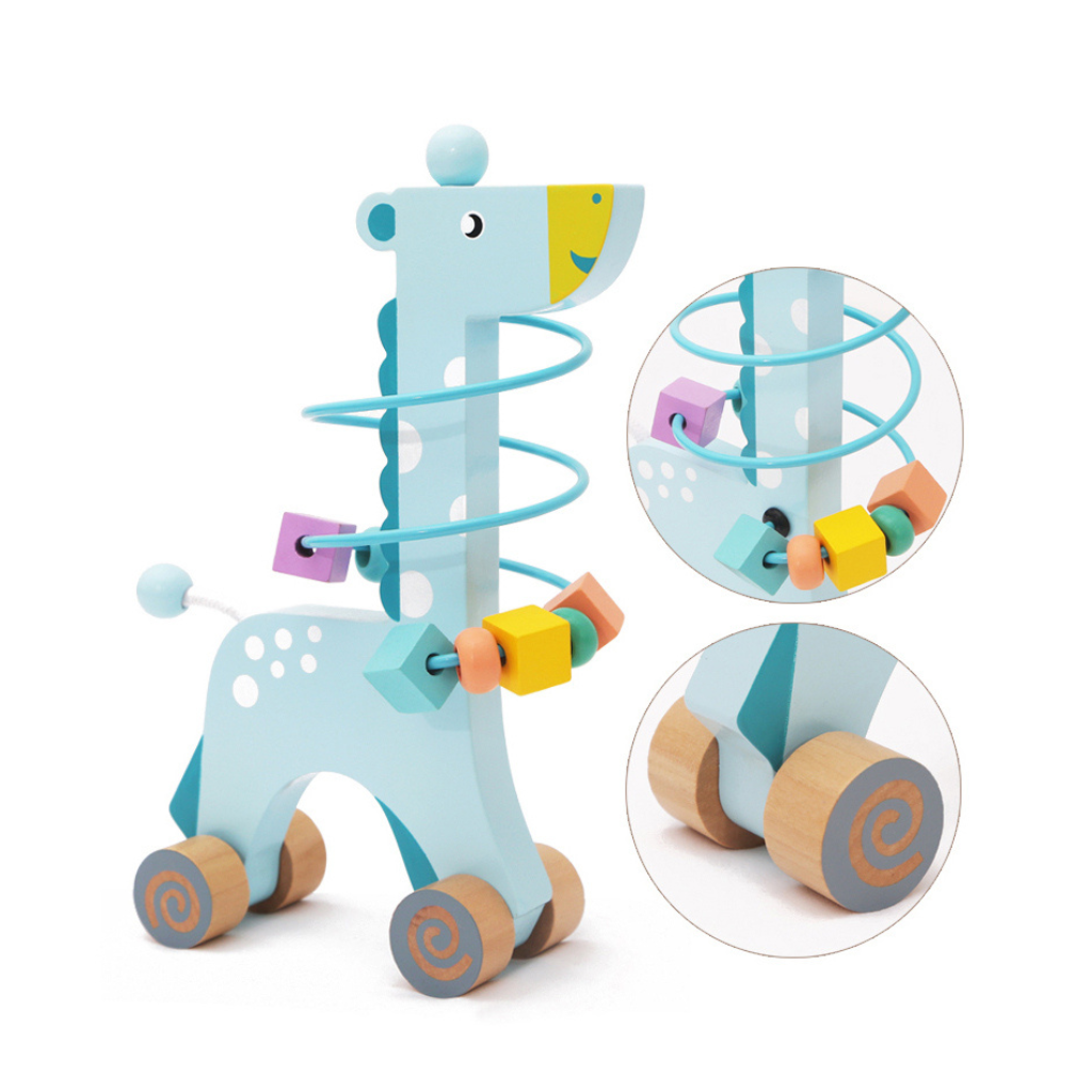 3-i-1 Montessori-legetøjssæt i træ til babyer og småbørn